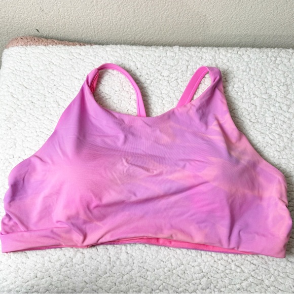 Athleta Other - athleta | tie dye pink padded swim bikini top